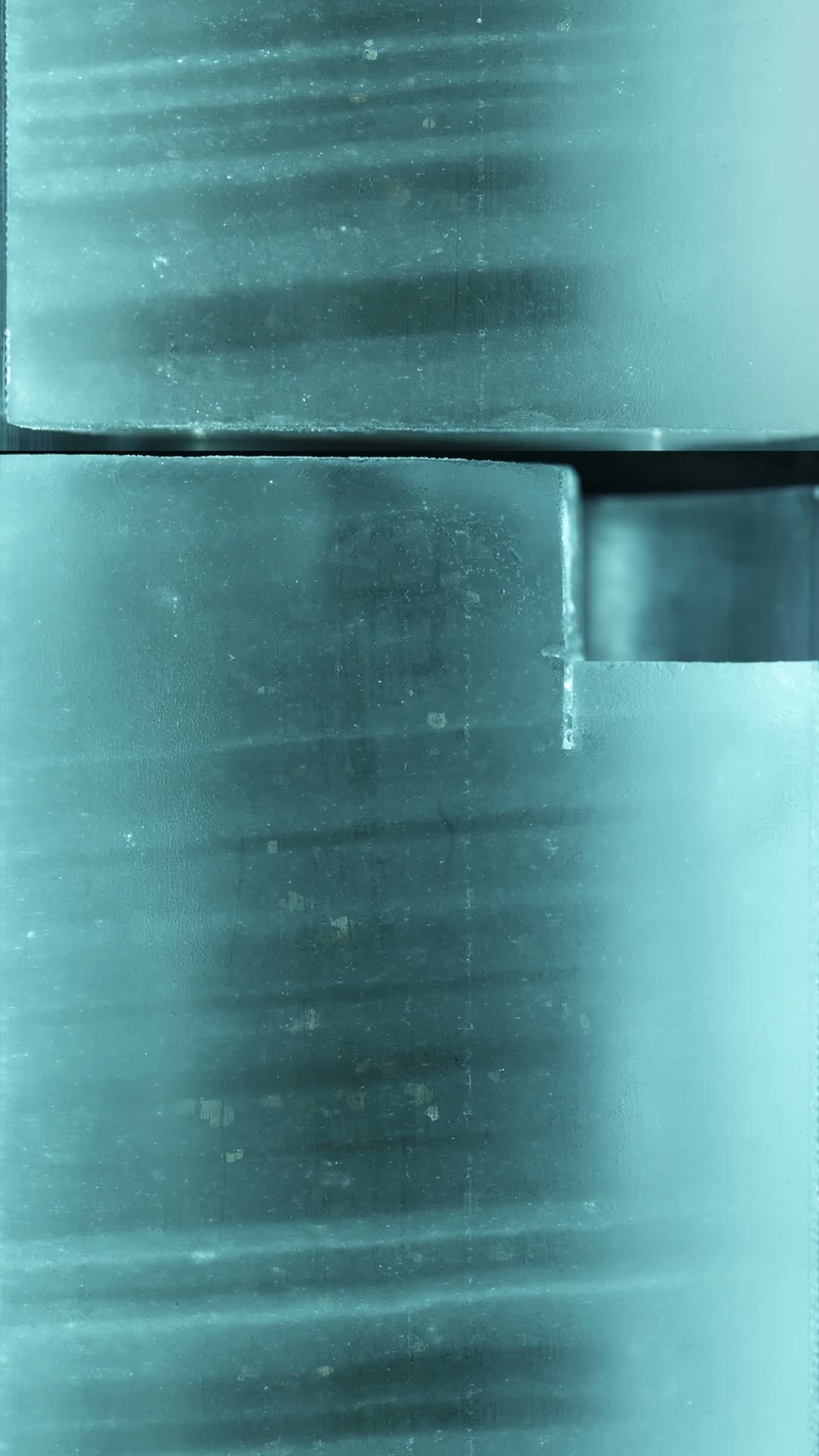 Excerpt from Peggy Weil's 88 Cores, now on view at The Climate Museum, NYC. This excerpt shows section ice at 2137 meters