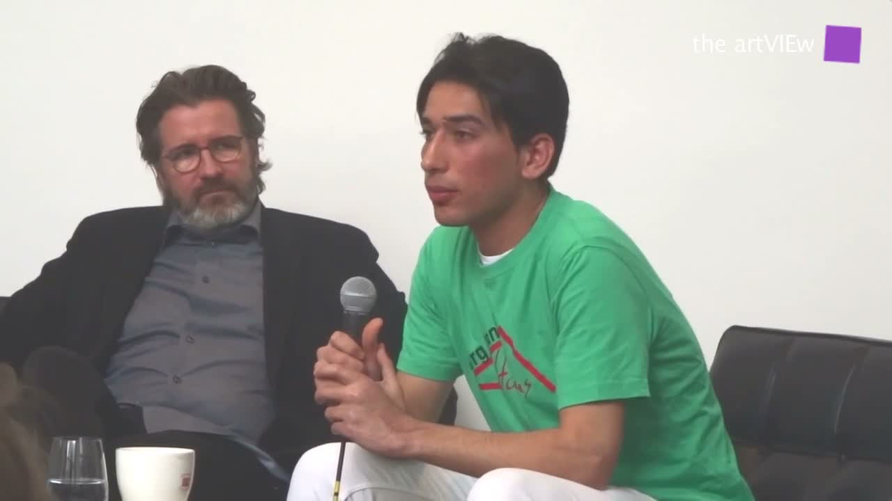 Green light workshop at TBA21 - filmed by theartVIEw