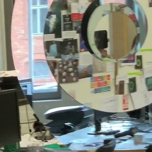 Mirror tunnel test, studio, 2019